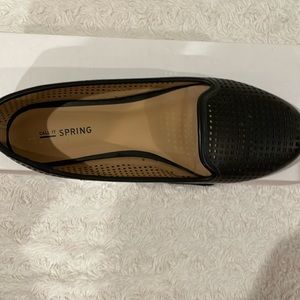 Call it Sprint faux leather flat